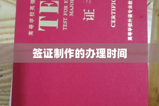 黔西南签证制作的办理时间